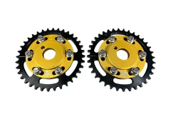 Brian Crower Adjustable Cam Gears - Gold Anodize (Nissan SR20DE[T]) - Pair BC8820