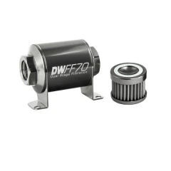 DeatschWerks Universal in-line fuel filter 40 micron AN10 70mm