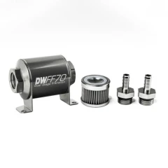 DeatschWerks Universal in-line fuel filter 40 micron 3/8" 70mm