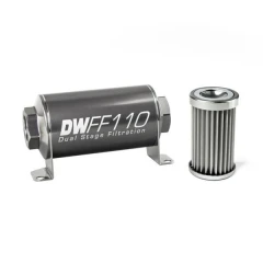 DeatschWerks Universal in-line fuel filter 5 micron 110mm