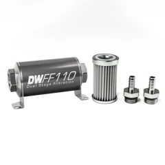 DeatschWerks Universal in-line fuel filter 5 micron 3/8" 110mm