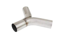 Exhaust tee 120st 51/51mm 304SS