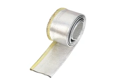 TurboWorks Heat resistance hose cover 45mm x 1m Aluminium