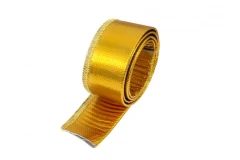 TurboWorks Heat resistance hose cover 12mm x 1m Gold