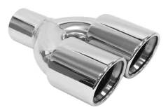 Double Exhaust Tip 2x89mm enter 63mm Polished