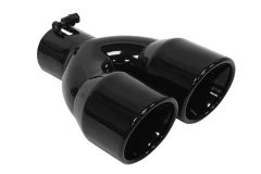 Double Exhaust Tip 2x89mm enter 67mm Black