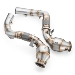 Downpipe BMW M5 F90 + KATALIZATOR HJS 300 cpsi EURO 6 RM-Motors