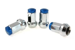 Forged wheel lug nuts D1Spec Stal 12x1,5 Silver/Blue