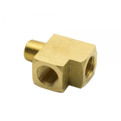 Flare tee 1/8" NPT Brass