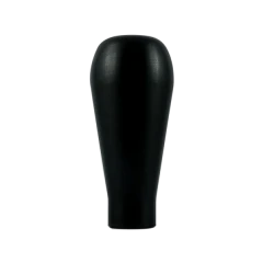 Long black aluminum knob