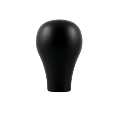 Short black aluminum knob