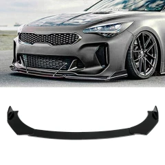 Universal Front Splitter Spoiler Body Kit Black V1