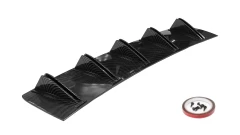 Universal Car Rear Bumper Diffuser Black Carbon look