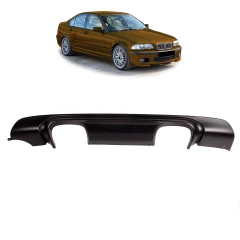 Sport Rear Spoiler Diffuser Matt Black suitable for BMW 3 (E46) Sedan Touring Coupe Convertible 1998-2005