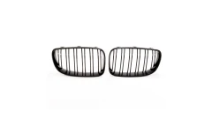 Sport Grille Dual Line Gloss Black suitable for BMW 1 (E81, E87) Hatchback 1 (E88) Convertible 1 (E82) Coupe Facelift 2007-2011