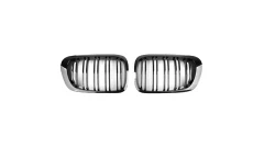 Sport Grille Dual Line Gloss Black suitable for BMW 3 (E46) Coupe Convertible Pre-Facelift 1999-2003