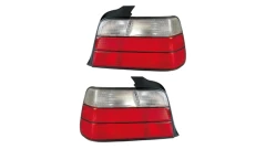 Tail Lights Red Clear suitable for BMW 3 (E36) Sedan 1990-1998