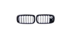 Sport Grille Dual Line Gloss Black Camera suitable for BMW X5 (F15, F85) X6 (F16, F86) 2013-2018