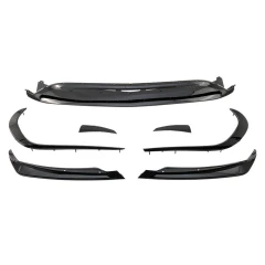 Front Bumper Aero Kit Gloss Black suitable for MERCEDES CLA (C117, X117) Facelift 2016-2019