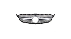 Sport Grille Silver A-Type suitable for MERCEDES C-Class (W205) Sedan (S205) T-Model (A205) Convertible (C205) Coupe Facelift 2018-2021