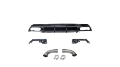 Sport Rear Spoiler Diffuser Gloss Black suitable for MERCEDES A-Class (W176) Pre-Facelift 2013-2015