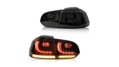 Tail Lights Dynamic LED Smoke suitable for VW GOLF VI 2008-2012