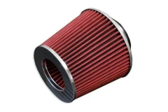 Cone air filter - diameter 102mm Red