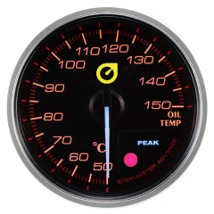 New Auto Gauge oil temperature indicator 52mm amber