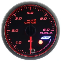 New Auto Gauge Fuel Pressure Indicator Stepper Motor Peak series 60mm amber