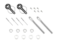 JRspec sliding bonnet pins - black