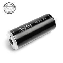 Nuke Performance Fuel Filter Slim 100 micron AN-10 - Welded stainless steel element