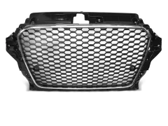 GRILLE SPORT CHROME BLACK fit AUDI A3 (8V) 12-16