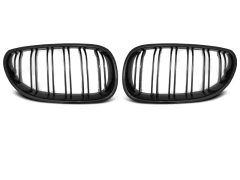 GRILLE GLOSSY BLACK DOUBLE BAR SPORT LOOK fits BMW E60/E61 07.03-10