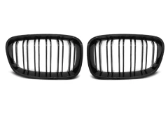 GRILLE GLOSSY BLACK DOUBLE BAR SPORT LOOK fits BMW F20 F21 11-12.14