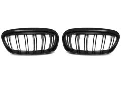 GRILLE GLOSSY BLACK DOUBLE BAR fits BMW F45/F46 14-18