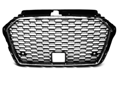 GRILLE SPORT CHROME BLACK fit AUDI A3 (8V) 17-