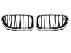 GRILLE CHROME GLOSSY BLACK SPORT LOOK fits BMW F10 / F11 10-16