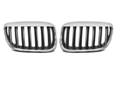 GRILLE  BROWS CHROME BLACK fits BMW X5 E53 LCI 04-06