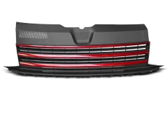 GRILLE BLACK RED fits VW T6 15-19