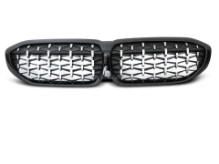 GRILLE DIAMOND GLOSSY BLACK fits BMW G20/G21 19-22