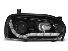 HEADLIGHTS DAYLIGHT BLACK fits VW GOLF 3 09.91-08.97