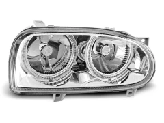 HEADLIGHTS ANGEL EYES CHROME fits VW GOLF 3 09.91-08.97