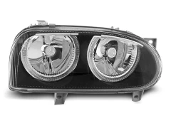 HEADLIGHTS ANGEL EYES BLACK fits VW GOLF 3 09.91-08.97