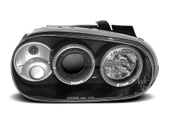 HEADLIGHTS ANGEL EYES BLACK fits VW GOLF 4 09.97-09.03