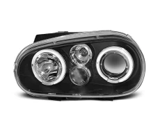 HEADLIGHTS ANGEL EYES BLACK fits VW GOLF 4 09.97-09.03