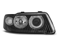 HEADLIGHTS ANGEL EYES BLACK fits AUDI A3 09.00-05.03