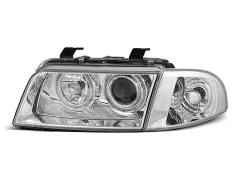 HEADLIGHTS ANGEL EYES CHROME fits AUDI A4 11.94-12.98