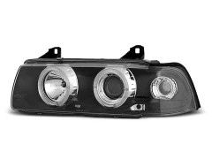 HEADLIGHTS ANGEL EYES BLACK fits BMW E36 12.90-08.99 S/C/T