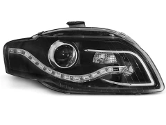 HEADLIGHTS DAYLIGHT BLACK fits AUDI A4 B7 11.04-03.08