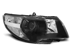 HEADLIGHTS BLACK fits SKODA SUPERB 08-12